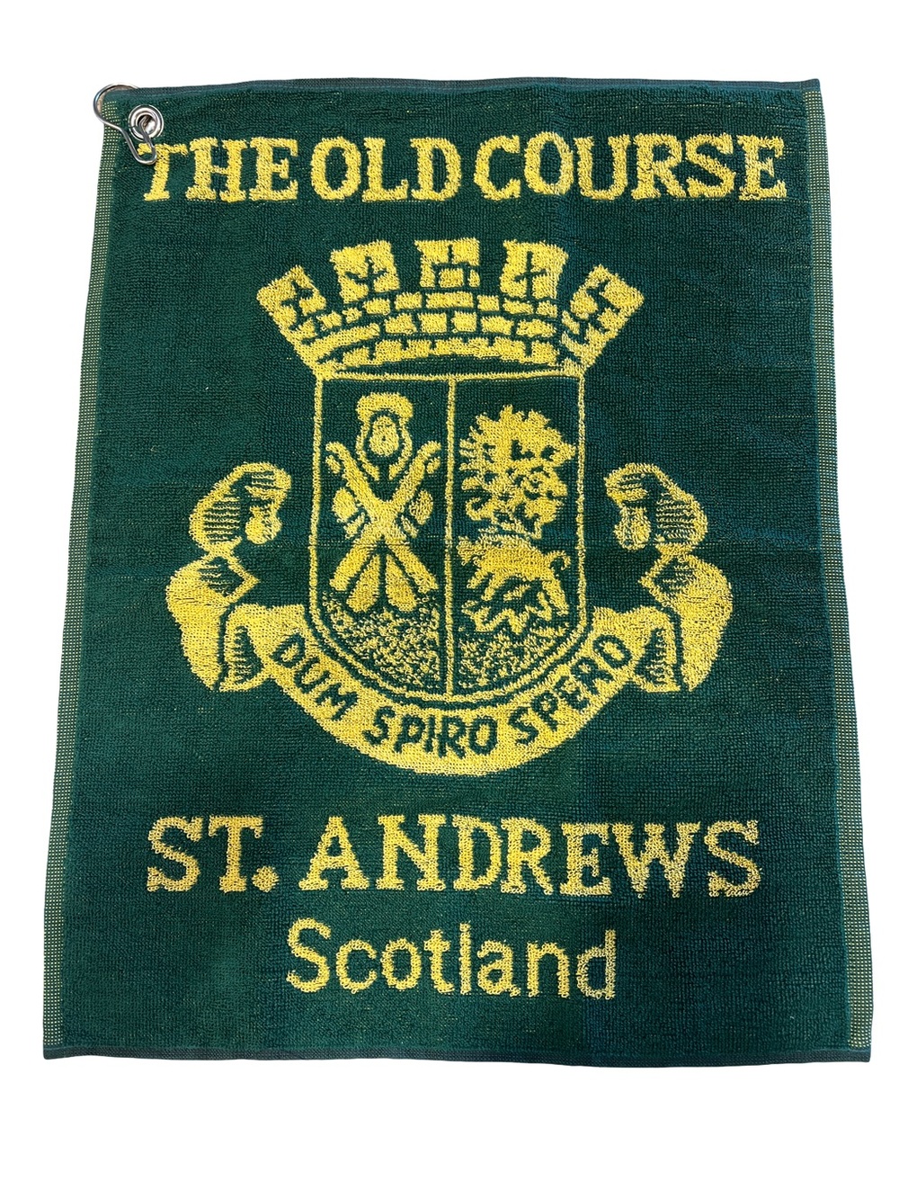 The Old Course Green & Yellow Golf Towel